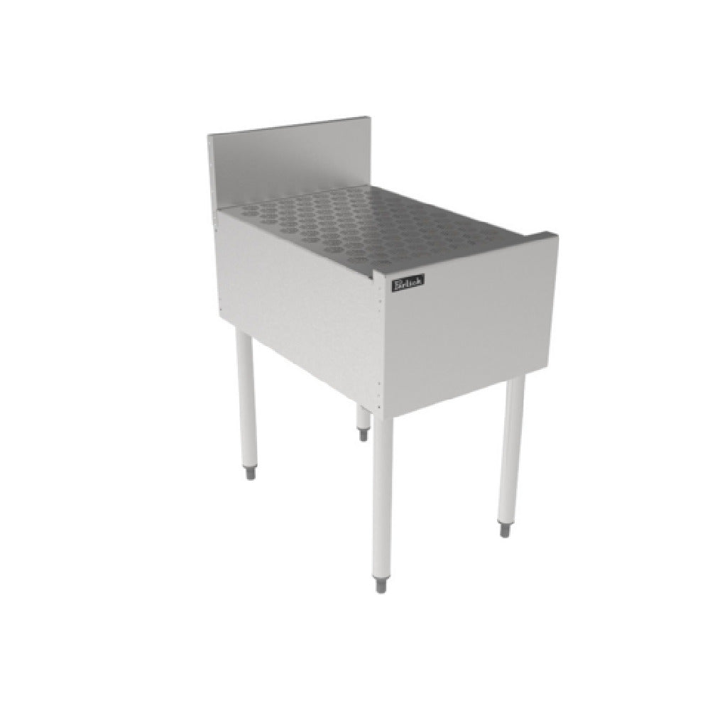 Perlick TSCE18DB - TSCE Series Underbar Drainboard, 18"W X 27-5/8"D, Pitched Drainboard Top