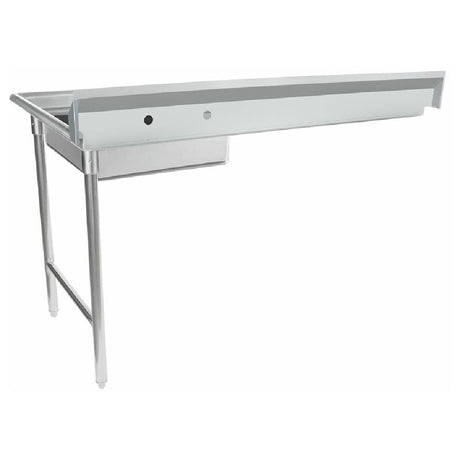 Stainless steel clean dish table with drain board for Empura EUDT60R Soiled Dishtable