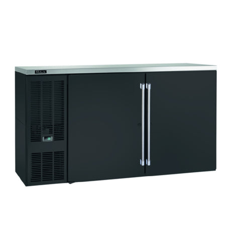 Perlick BBS60-BS-L-STK (QuickShip) Refrigerated Back Bar Cabinet Two-section 60"W