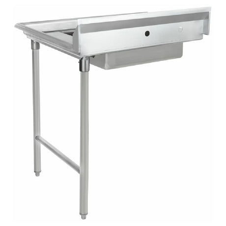 Empura Stainless ESDT36R Soiled Dishtable with Soiled Dish Tray Attachment in Straight Design