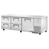 True Mfg. - General Foodservice TUC-93D-4-HC - Deep Undercounter Refrigerator, 33 - 38°F