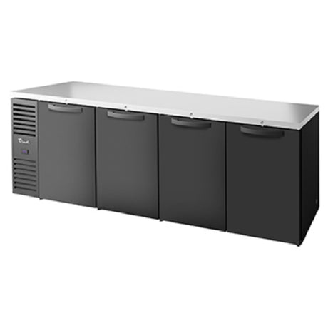 True Mfg. - Premier Bar TBR108-RISZ1-L-B-SSSS-1 - Refrigerated Back Bar Cooler, Four-section
