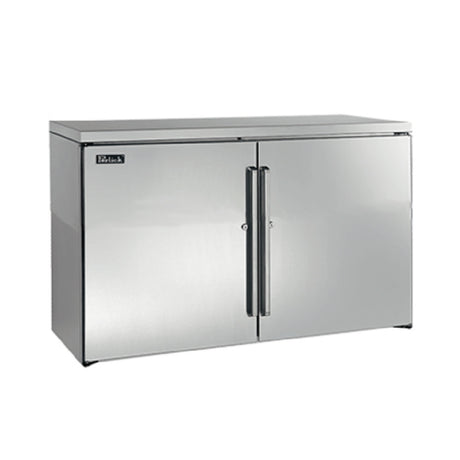 Perlick BBRLP48 Low Profile Refrigerated Back Bar Cabinet Two-section 48"W