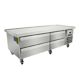 Empura E-KCBRC76 - Refrigerated Equipment Stand, 76"W X 31.9"D X 26.8"H, 11.4 Cu. Ft. Capacity