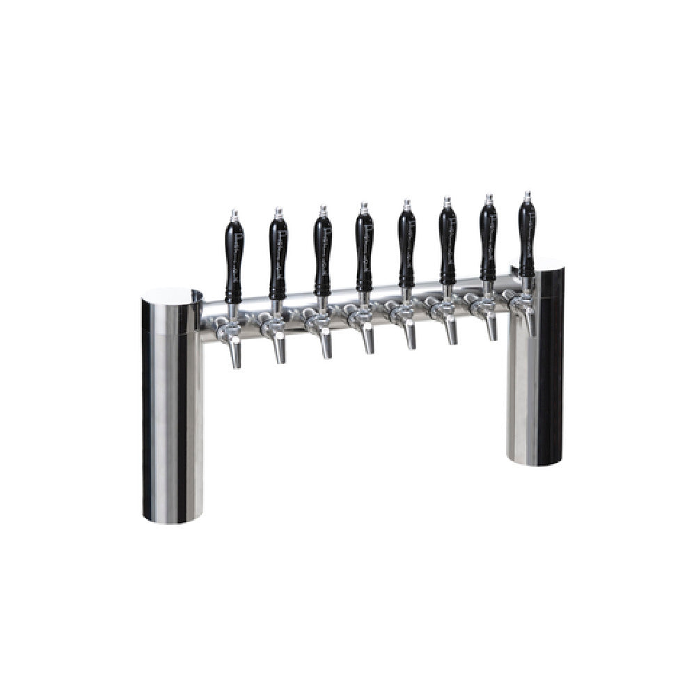 Perlick 4072-8PO-SS - Avenue H-Pipe Draft Beer Tower, Countertop, 30-7/8"W X 15-5/8"H