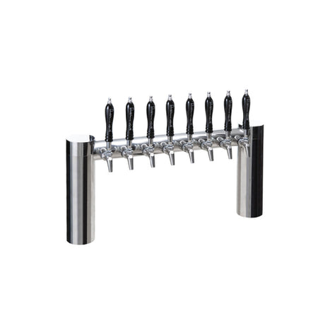 Perlick 4072-8PO-SS - Avenue H-Pipe Draft Beer Tower, Countertop, 30-7/8"W X 15-5/8"H