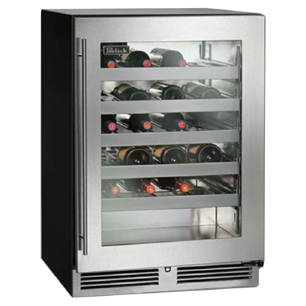 Perlick HC24WS-SG-STK (QuickShip) Undercounter Wine Reserve Refrigerator Undercounter