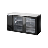True Mfg. - General Foodservice TBB24-60-2G-Z1-SFT-B-1 - Back Bar Cooler, Two-section