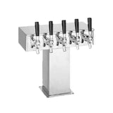 Perlick 4006-5BPC - Tee Draft Beer Tower, Countertop, 14-5/8"W X 12-15/16"H
