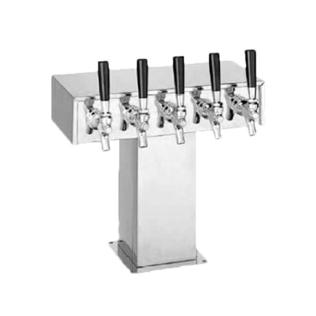Perlick 4006-5BPC - Tee Draft Beer Tower, Countertop, 14-5/8"W X 12-15/16"H