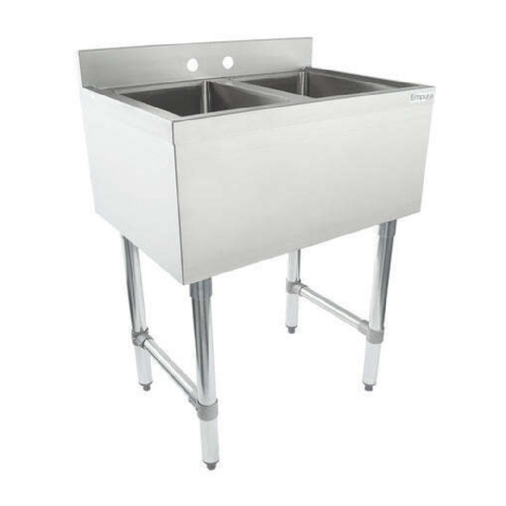 Empura EB2B101410 - Underbar Sink, 26"W X 18"D X 33.5"H Overall Size, 2-compartment