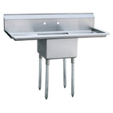 Atosa USA, Inc. MRSA-1-D - MixRite Sink, 1-compartment, 54"W X 24"D X 44-1/2"H Overall Size