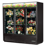True Mfg. - General Foodservice GDM-69FC-HC-LD_BL - Floral Merchandiser, Three-section