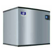 Stainless steel Manitowoc IDF1800C QuietQube Ice Maker with blue logo displayed