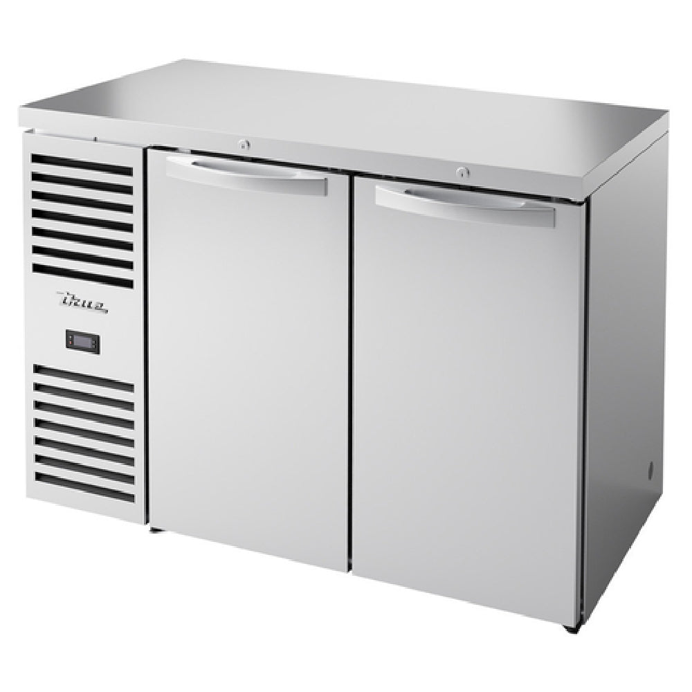 True Mfg. - Premier Bar TBR48-RISZ1-L-S-SS-1 - Refrigerated Back Bar Cooler, Two-section