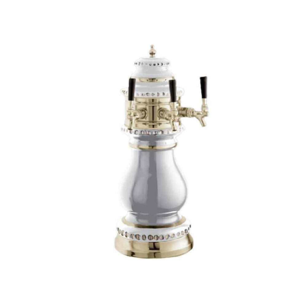 Perlick 4054WH2B - Torino Draft Beer Tower, Countertop, 9-7/8" Diameter X 26-7/8"H