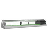 Hoshizaki HNC-180BA-L-SLH - Refrigerated Display/Sushi Case, Countertop, 70-9/10"W X 13-3/5"D X 11"H