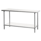 Atosa USA, Inc. SSTW-2460 - MixRite Work Table, 60"W X 24"D X 34"H, 18/430 Stainless Steel Top With Turned Down Edges