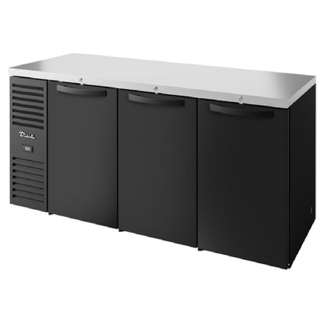 True Mfg. - Premier Bar TBR84-RISZ1-L-B-SSS-1 - Refrigerated Back Bar Cooler, Three-section