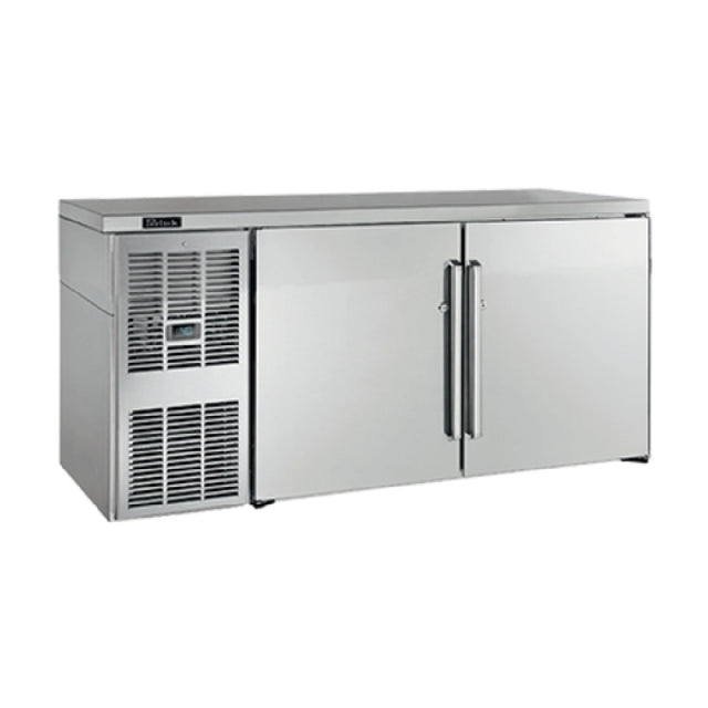 Perlick BBSLP84_BLSDC Low Profile Refrigerated Back Bar Cabinet Three-section