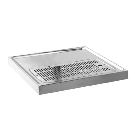 Perlick 43840SS - Platform Drip Tray Trough, Surface Mount, 23-7/8"W X 16"D