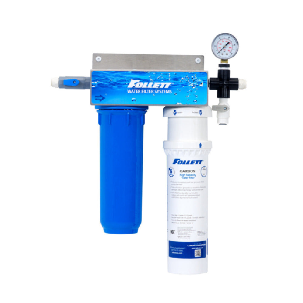 Follett CARBONHICAPSYSTEM High Capacity Water Filter System With Carbon For Use With Horizon Elite And Maestro Plus Ice Machines And Symphony Plus Ice And Water Dispensers. Filtration Capacity 17500 Gallons (66245 Liters). System I