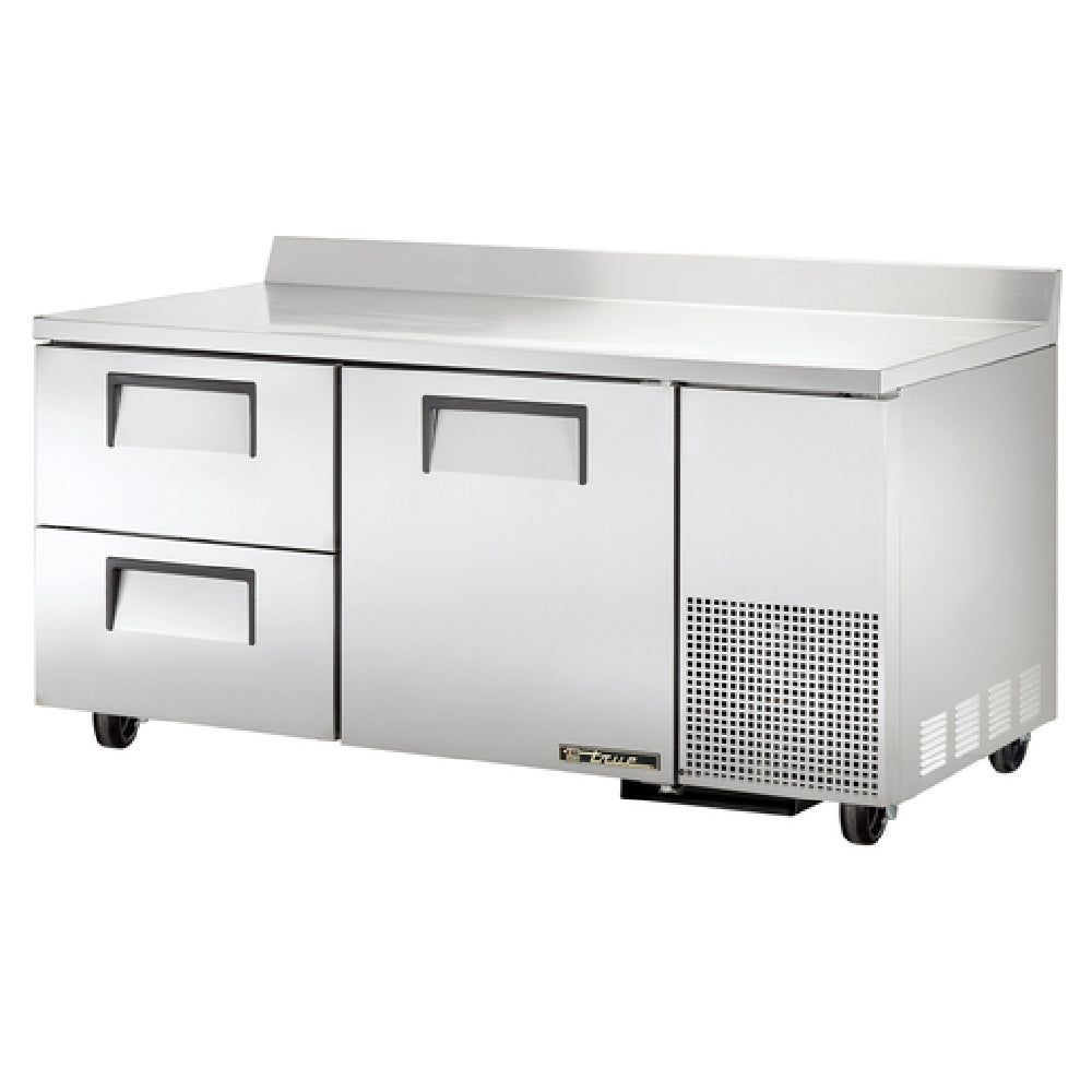 True Mfg. - General Foodservice TWT-67D-2-HC_LH - Deep Work Top Refrigerator, Two-section