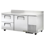 True Mfg. - General Foodservice TWT-67D-2-HC_LH - Deep Work Top Refrigerator, Two-section