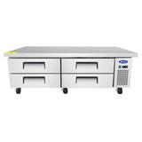 Atosa USA, Inc. MGF8453GR - Atosa Chef Base With Extended Top, Two-section, 72-1/2"W X 33"D X 26-3/5"H