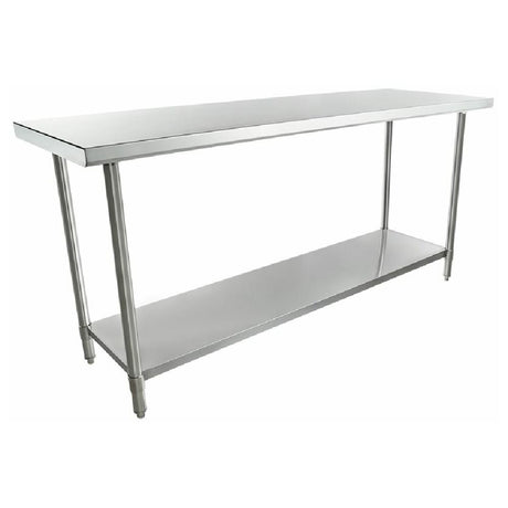 Stainless steel Empura Super Duty Work Table 24’’ X 72’’ with undershelf for durability