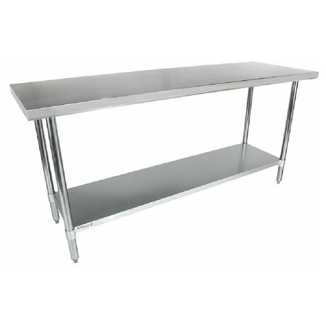 Stainless Steel Work Table with Undershelf and Legs from Empura Economy Work Collection