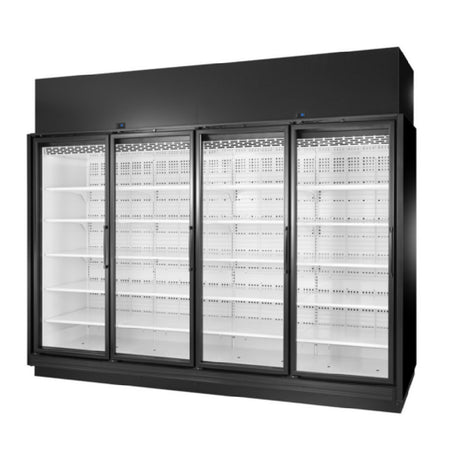 True Mfg. - Retail Merchandisers TRM4M-NN-BLK-WHT-1BLKRRRR-4 - Refrigerated Merchandiser