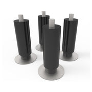 Black cylindrical speakers with metal bases for Hoshizaki HS-2071 Seismic Leg Kit