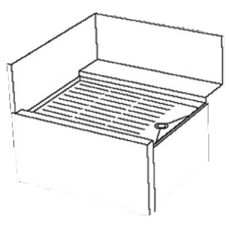 Perlick TSF90D-I - TSF Series Underbar Corner Drainboard, 24"W X 24"D, Drainboard Top