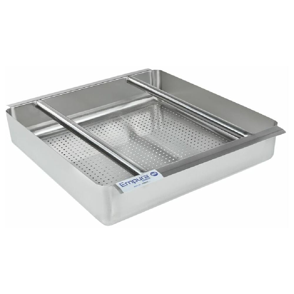 Empura Stainless EPRB2020 Empura 18 Gauge 19.5x19.5x4.0 Inch Pre-Rinse Basket For Soiled Dish Table