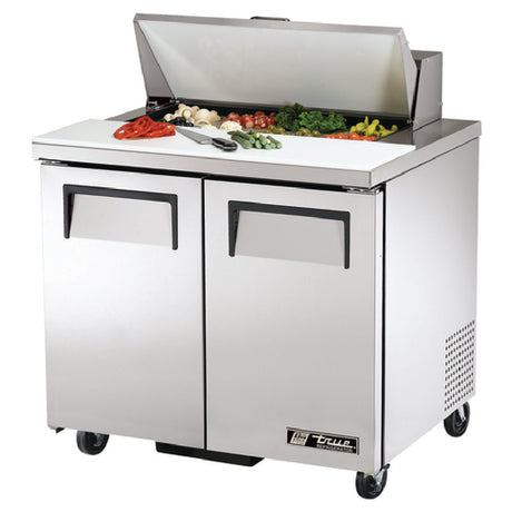 True Mfg. - General Foodservice TSSU-36-08-HC - Sandwich/Salad Unit, (8) 1/6 Size (4"D) Poly Pans