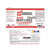 Marston Chemical 300190 Acid Beer Line Cleaner 32 Oz Heavy-duty Alkaline-based Beer Line Cleaning Solution