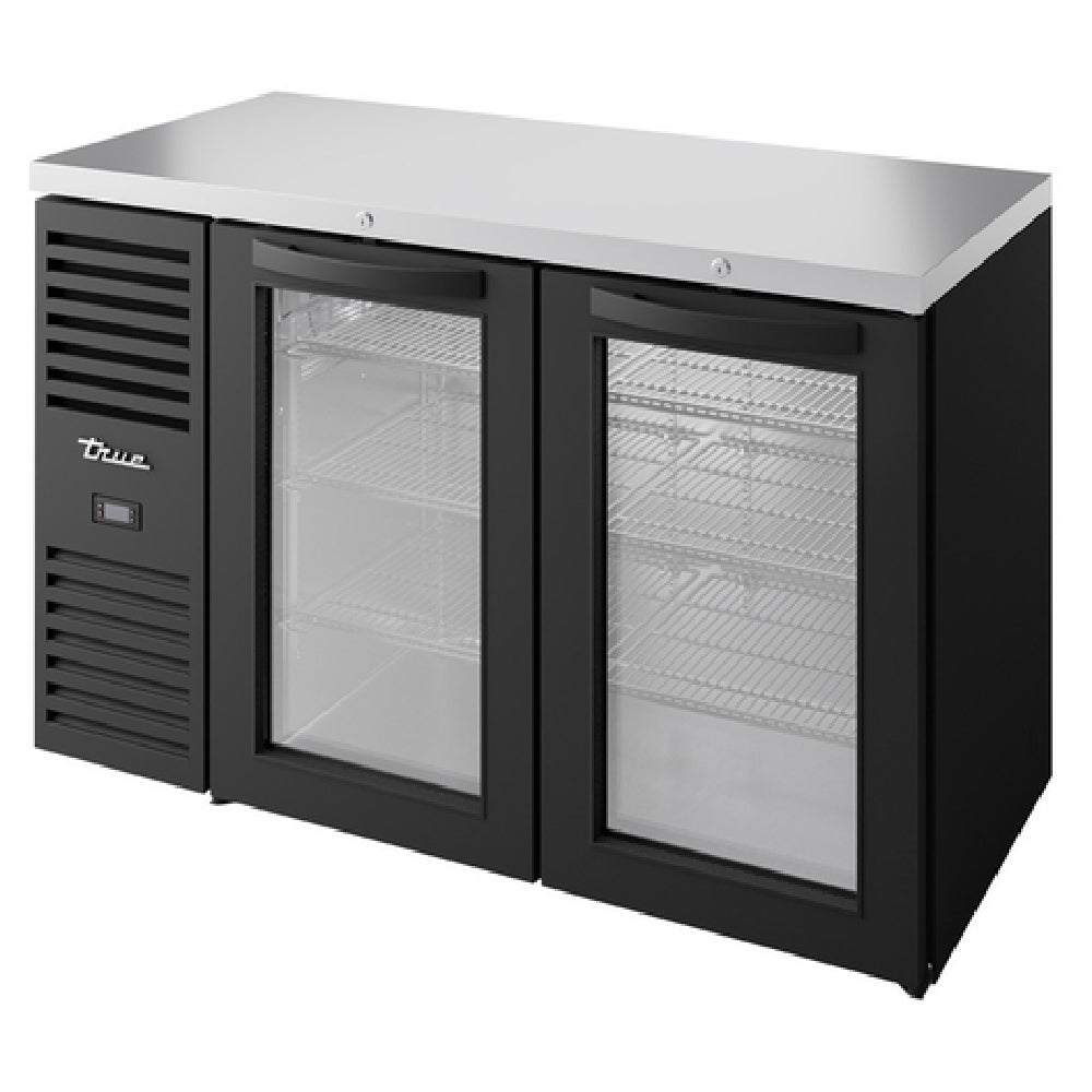 True Mfg. - Premier Bar TBR52-RISZ1-L-B-GG-1 - Refrigerated Back Bar Cooler, Two-section