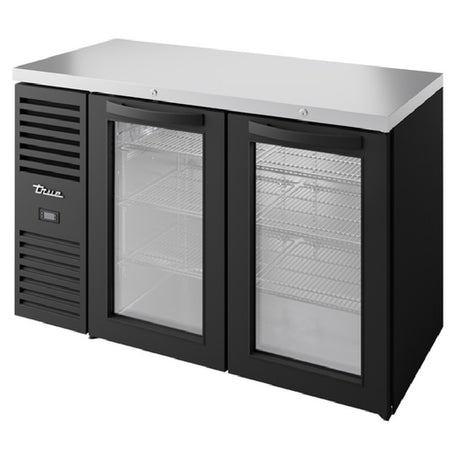 True Mfg. - Premier Bar TBR52-RISZ1-L-B-GG-1 - Refrigerated Back Bar Cooler, Two-section