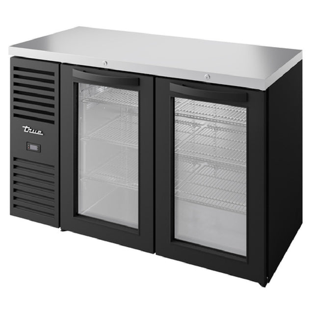 True Mfg. - Premier Bar TBR52-RISZ1-L-B-GG-1 - Refrigerated Back Bar Cooler, Two-section