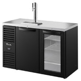 True Mfg. - Premier Bar TDR52-RISZ1-L-B-SG-1 - Refrigerated Draft Bar Cooler, Two-section