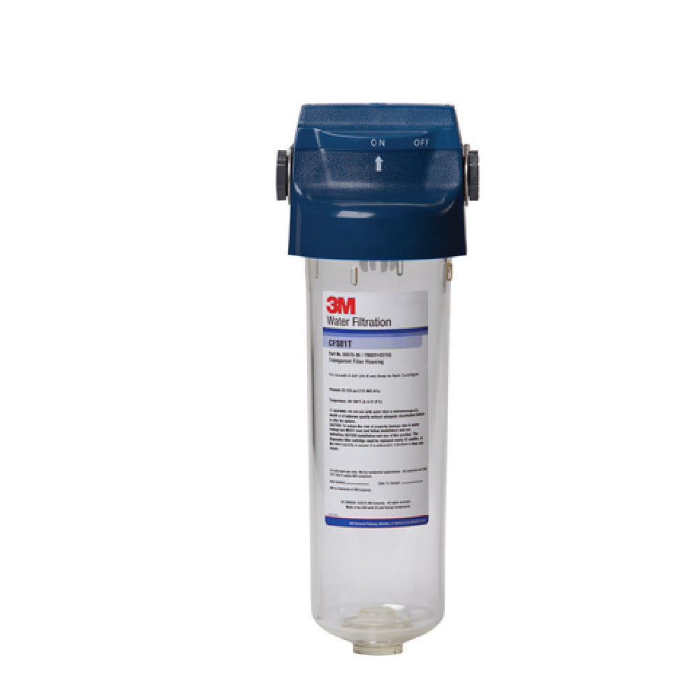 3M CFS01T (5557506) BCI-Flexible System Water Filter Housing (1) Transparent Housing With Built-in Valve-in-head