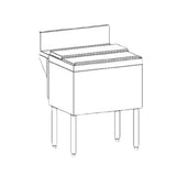 Perlick TSD18IC - TSD Series Underbar Ice Bin/Cocktail Unit, Modular, 18"W X 24"D
