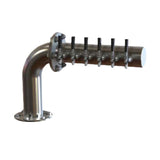 Perlick 4062-8R - "L" Brew Pipe Draft Beer Tower, Countertop, Right Mount