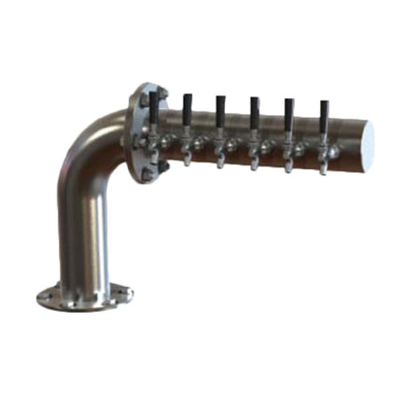 Perlick 4062-6R - "L" Brew Pipe Draft Beer Tower, Countertop, Right Mount