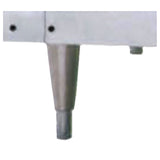 Metal furniture leg with tapered design in Hoshizaki DM LEGS Leg Kit, black die cast finish