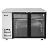 Atosa USA, Inc. MBB59GGR - Atosa Back Bar Cooler, Two-section, 57-4/5"W X 28-1/10"D X 40-1/8"H