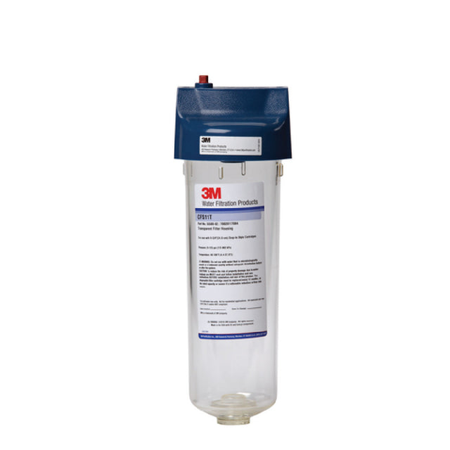 3M CFS11T (5558802) Water Filter Single Transparent Housing Requires External Valve