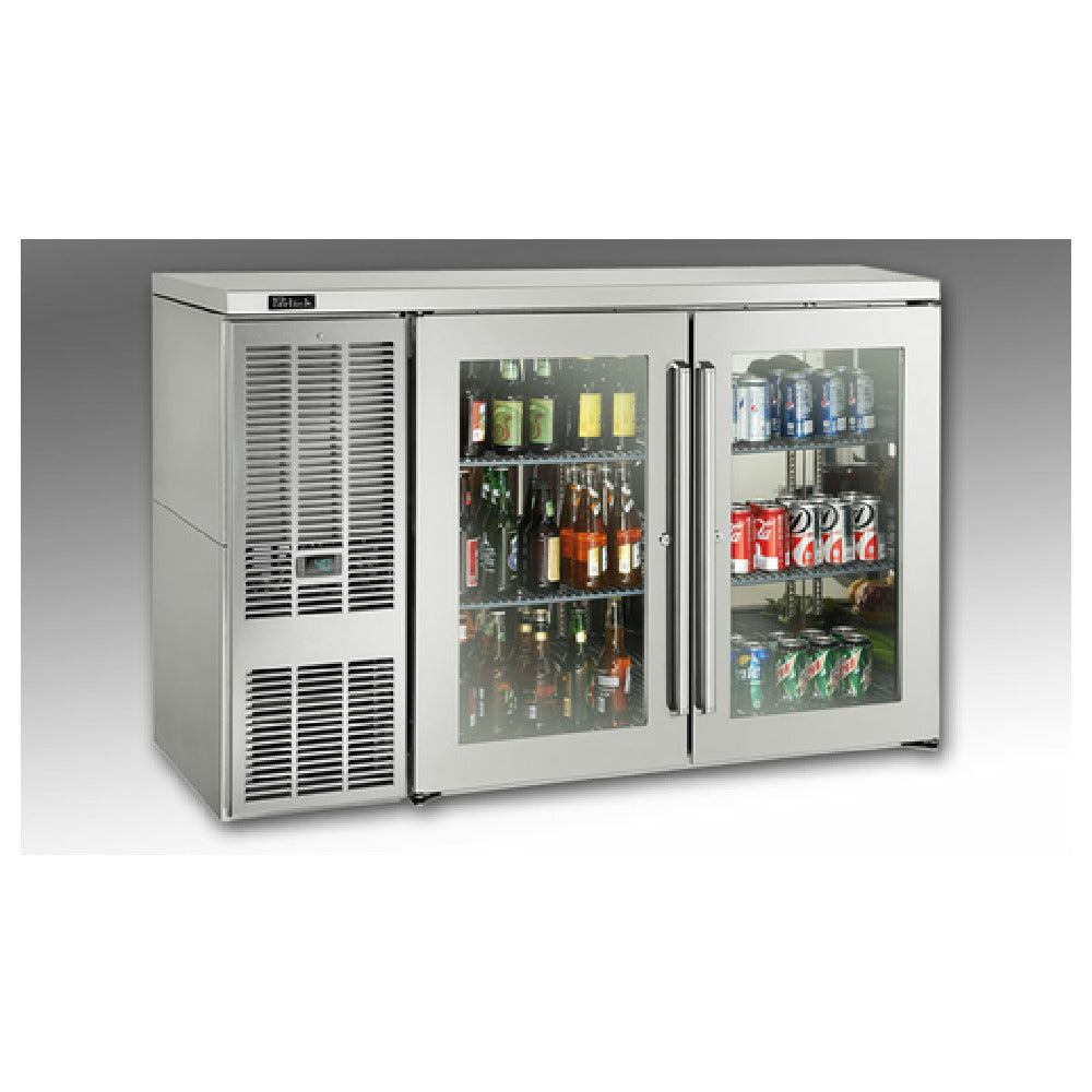 Perlick BBSN52 - Narrow Door Refrigerated Back Bar Cabinet, Two-section, 52"W