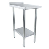 Empura FT1524E - Filler Table, 15"W X 24"D X 34.75"H, 18 Gauge 430 Stainless Steel
